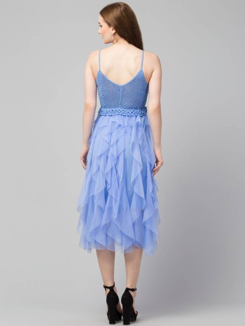 Trendy Crochet Net Dresses